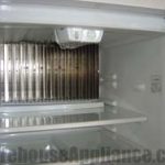 Evaporator fins inside of the gas fridge
