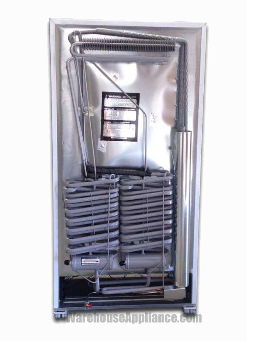 Dual cooling unit natural gas back of freezer