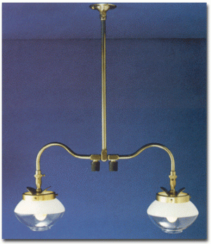 falks ceiling mount gas lamp