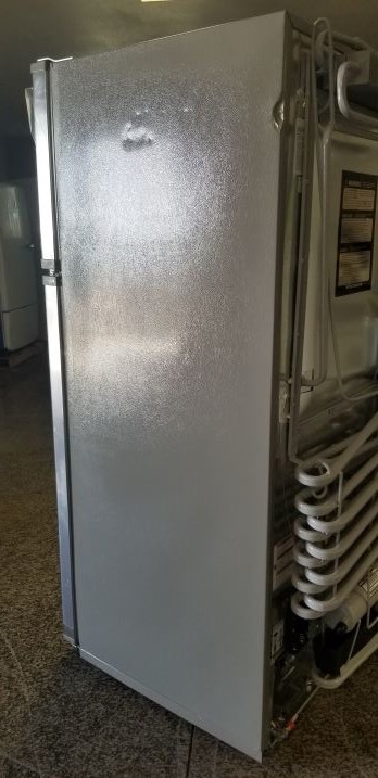 Freight Damaged 15 Cubic Foot Stainless Steel Propane Fridge - Discounted Scratch n Dent-SOLD - Image 2