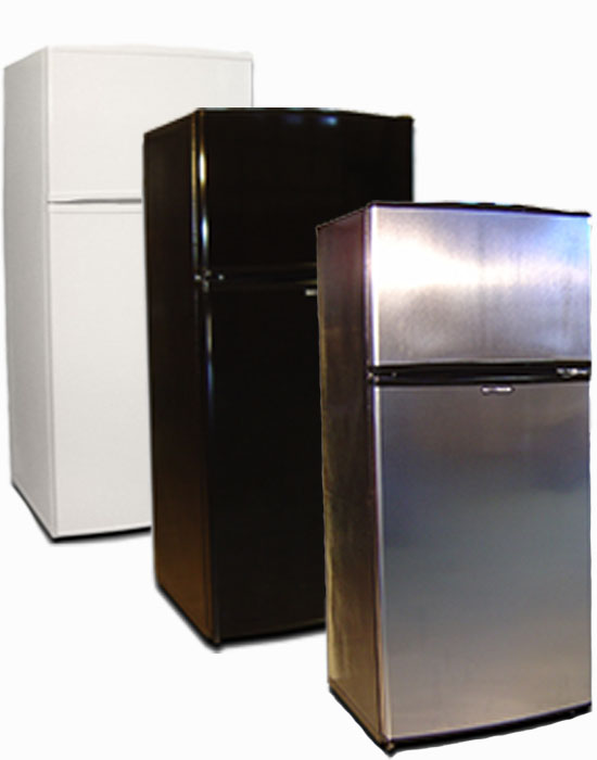 Collection of gas powered refrigerators from Warehouse Appliance