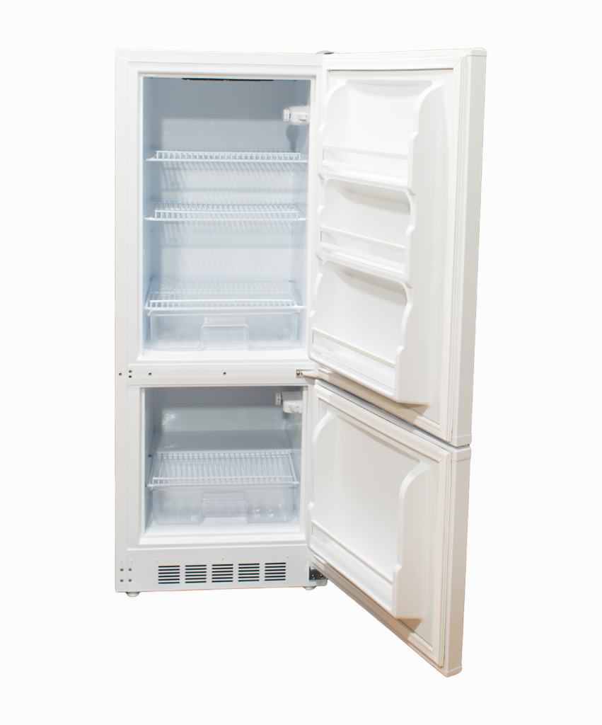 Opened empty fridge from Warehouse Appliance